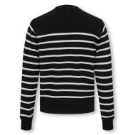Gestreifter Pullover Schwarz Mädchen Kids ONLY Gtiba Ansicht 2