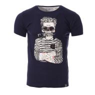 T-shirt Blanc/Marine Homme La Maison Blaggio MARS