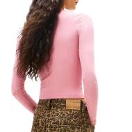 T-Shirt Manches Longues Rose Femme Tommy Hilfiger DW0DW21575 vue 2