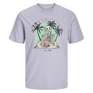 T-shirt Violet Garçon Jack & Jones Elijah 12269825 vue 3