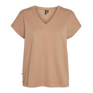 T-shirt Marron Femme Vero Moda Karin Ava pas cher