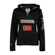 Sweat Noir Fille Geographical Norway Gymclass New