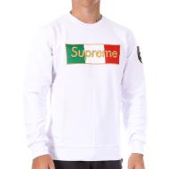 Sweat Blanc Homme Supreme Grip Italy pas cher
