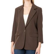 Blazer Long Marron Femme Only lana pas cher