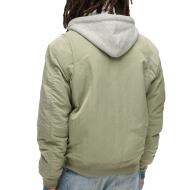 Veste Verte Homme Superdry Hooded vue 2