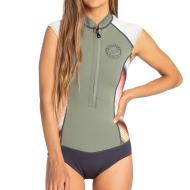 Combinaison de surf Kaki à Motifs Femme Billabong Captain