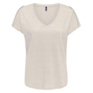 T-Shirt Beige Femme Only Rabi