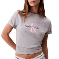 T-Shirt Gris Femme Calvin Klein Jeans Hero pas cher