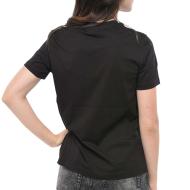 T-Shirt Noir Femme Diesel T-reg 53-d Maglietta vue 2