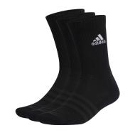 3x Paires de Chaussettes Noires Homme Adidas IC1310 pas cher