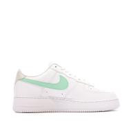 Baskets Blanche/Vert Homme Nike Air Force 1 vue 2