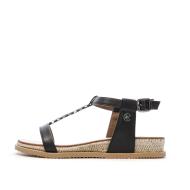 Sandales Noir Femme Chattawak SARA