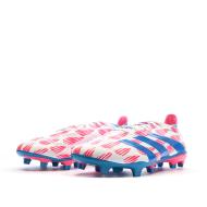 Chaussures de football Blanc/Bleu/Rose Homme Adidas Predator League vue 6