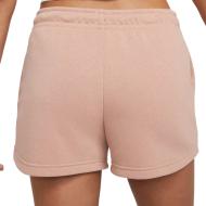 Short Rose Femme Nike French Terry vue 2