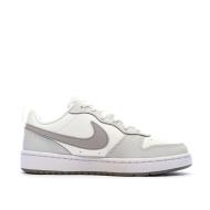 Baskets Blanc/Gris Femme Nike Court Borough Low vue 2
