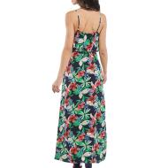 Robe Longue Marine à fleurs Femme Only Nova vue 2
