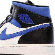 Baskets Noir/Bleu Homme Nike Air Jordan 1 Mid vue 7
