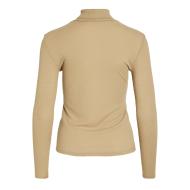 T-shirt Manches Longues Beige Femme Vila Elsea vue 2