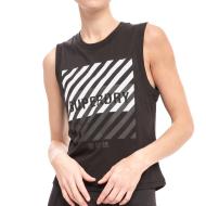 Débardeur Noir Femme Superdry Training Core