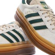 Baskets Beige/Vert Femme Adidas Gazelle Bold vue 7