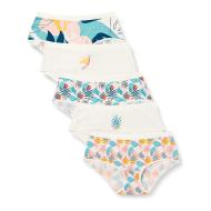 X5 Culottes Imprimé Tropical Blanc Femme DIM D4C20