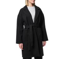 Manteau Noir Femme Pieces Jolene pas cher