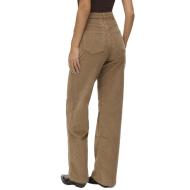 Pantalon Velours Beige Femme Vero Moda Tessa vue 2