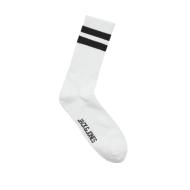 X3 Paires de Chaussettes Blanc/Noir Jack & Jones Tennis Socks 3 vue 2