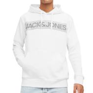 Sweat à Capuche Blanc Homme Jack & Jones Jecorp pas cher