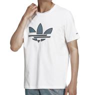 T-shirt Blanc Homme Adidas St Tee Hl pas cher