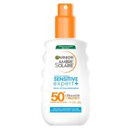 Brume Solaire Garnier Ambre Solaire Sensitive Expert FPS50+ 150ml pas cher