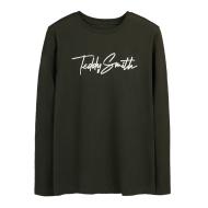 T-Shirt Manches Longues Kaki Garçon Teddy Smith Evan