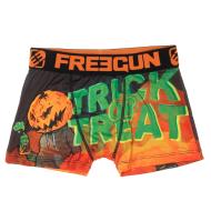 Boxer Noir/Orange/Vert Garçon Freegun Halloween pas cher