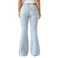 Jean Flare Bleu Clair Femme Levi's Superlow vue 2