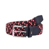 Ceinture Marine/Rouge Homme Tommy Hilfiger Dentons pas cher