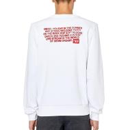 Sweat Blanc Homme Diesel Ginn 100 vue 2