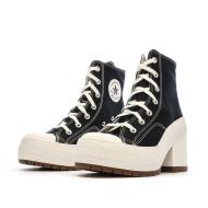 Baskets Noire/Blanche Femme Converse De Luxe Heel vue 6