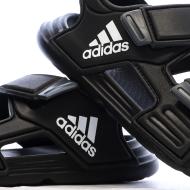 Sandalias negras Adidas Altaswim para niños ver 7