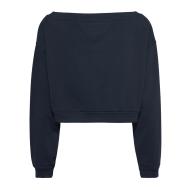 Sweat Marine Femme Tommy Hilfiger Off Shoulder vue 2