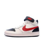 Baskets Blanche/Rouge Garçon Nike Court Borough Mid 2