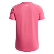 Maillot de sport Rose Garçon Under Armour Tech 2.0 SS vue 2