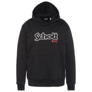 Sweat à Capuche Noir Garçon Schott Sidney