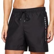 Short de Bain Noir Homme Tommy Hilfiger Medium Drawstring pas cher
