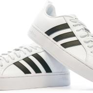 Baskets Blanches Homme Adidas Streetcheck vue 7