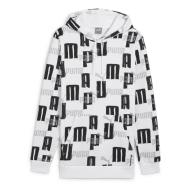 Sweat Banc/Noir Homme Puma Ess+ Logo pas cher