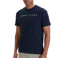 T-Shirt Marine Homme Tommy Hilfiger Reg Linearss