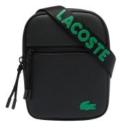 Sacoche Noire/Vert Homme Lacoste Flat