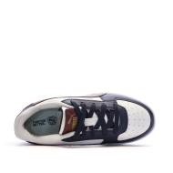 Baskets Blanches/Bordeaux/Noires Garçon Puma Caven vue 4