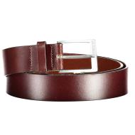 Ceinture Levi's Marron en Cuir avec Boucle Métallique Argentée pas cher