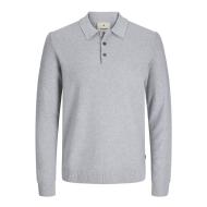 Polo Manches Longues Gris Homme Jack & Jones Sandri